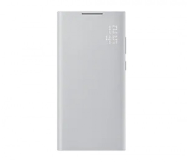 GALAXY S22 ULTRA SMART LED VIEW COVER / CUSTODIA A LIBRO PER CELLULARE SAMSUNG EF-NS908PJEGEW LIGHT GRAY / GRIGIO