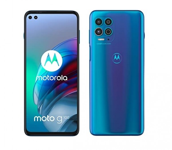 SMARTPHONE MOTOROLA MOTO G100 5G XT21254 128 GB DUAL SIM 6.7" QUATTRO FOTOCAMERE 64 MP IRIDESCENT OCEAN / BLU