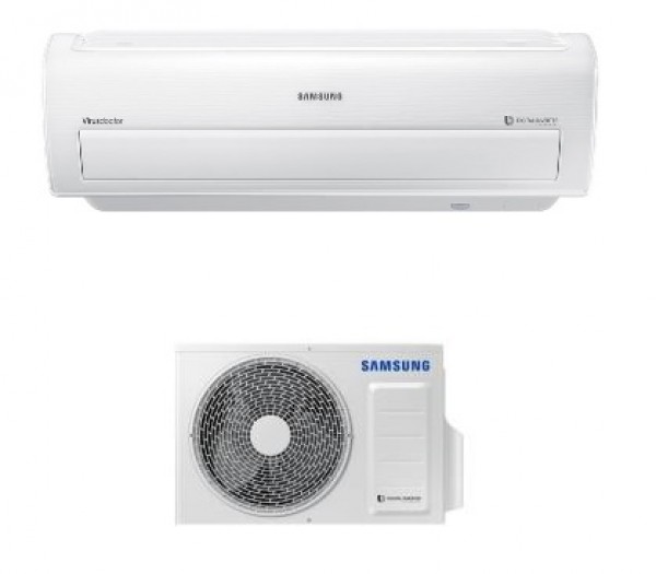 CLIMATIZZATORE / CONDIZIONATORE BAR - HOTEL SAMSUNG MONOSPLIT A PARETE AR09KSPDBWKNEU + AR09KSPDBWKXEU 9000 BTU POMPA DI CALORE WIFI INVERTER GAS R410A CLASSE A++