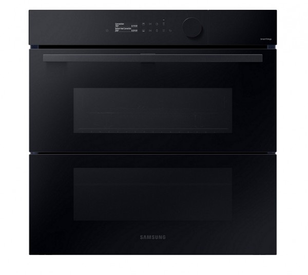 FORNO SAMSUNG AD INCASSO NV7B5775RDK / NV7B5770WBK DUAL COOK FLEX SERIE 5 DOPPIA PORTA 60 CM 76 L GRILL PIROLITICO WIFI NERO CLASSE A+