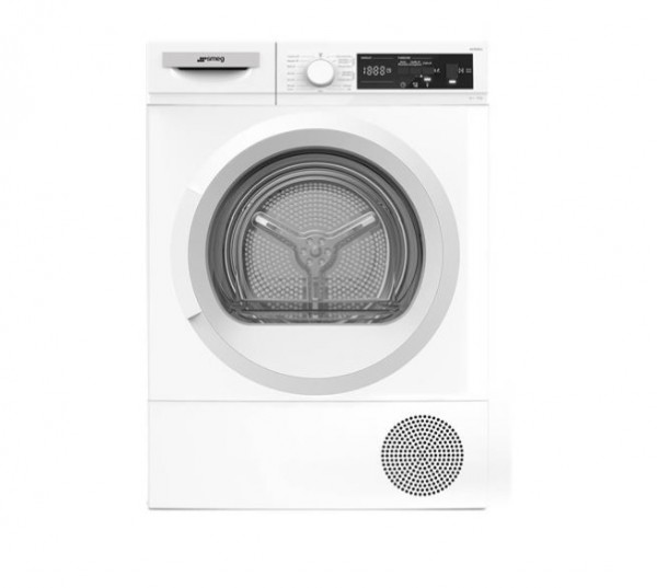 ASCIUGATRICE SMEG AST82EU 8 KG CARICO FRONTALE CONDENSAZIONE POMPA DI CALORE PARTENZA RITARDATA LIBERA INSTALLAZIONE CLASSE A++