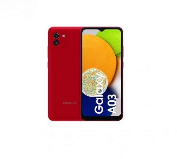 SMARTPHONE SAMSUNG GALAXY A03 SM A035G DUAL SIM 64 GB OCTA CORE 6.5" DOPPIA FOTOCAMERA 4G LTE WIFI BLUETOOTH ROSSO