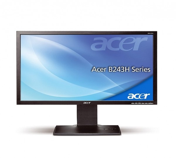 MONITOR LCD 24" ACER B243HAOYMDR 1920 x 1080 VGA ALTOPARLANTI INCORPORATI GRIGIO