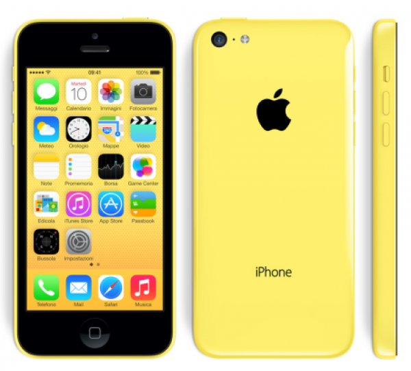 SMARTPHONE APPLE iPhone 5C 16GB LTE iOS 7 WiFi FOTOCAMERA 8 MPX YELLOW