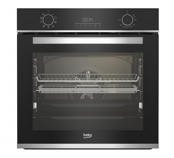 FORNO BEKO BBIMA13300XS BEYOND MULTIFUNZIONE AIRFRY B300 60 CM 72 L GRILL ELETTRICO TERMOVENTILATO 9 FUNZIONI PULIZIA A VAPORE NERO / INOX CLASSE A+