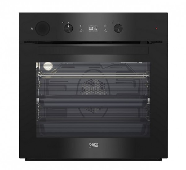 FORNO BEKO BIS14300BPS MULTIFUNZIONE ASSISTITO A VAPORE PIROLITICO 60 CM 71 L AD INCASSO 9 FUNZIONI GRILL ELETTRICO NERO CLASSE A+