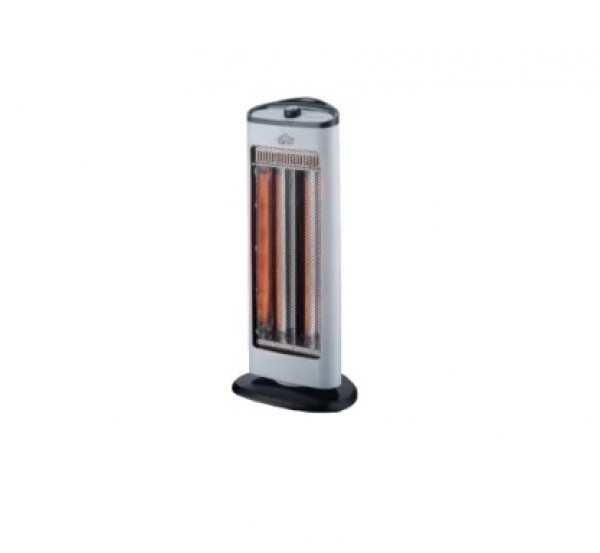 STUFA AL CARBONIO OSCILLANTE DCG SA9812 1000 W 2 LILEVVI DI ENERGIA TERMOSATO REGOLABILE NERO / GRIGIO