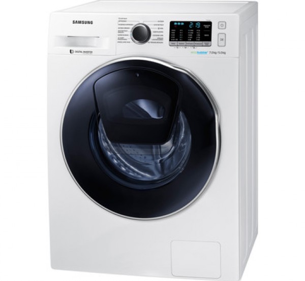 LAVASCIUGA (LAVATRICE / ASCIUGATRICE / LAVA E ASCIUGA) SAMSUNG ADDWASH WD70K5B00OW 7+5 KG 1400 GIRI CARICO FRONTALE ECOLAVAGGIO SMART CHECK INVERTER LIBERA INSTALLAZIONE