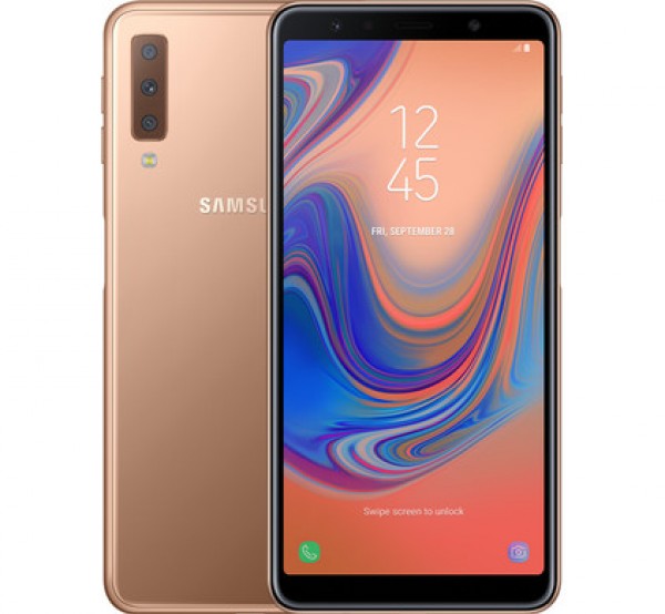 SMARTPHONE SAMSUNG GALAXY A7 SM A750F (2018) 64 GB OCTA CORE 6" SUPER AMOLED 4G LTE WIFI BLUETOOTH TRIPLA FOTOCAMERA GOLD