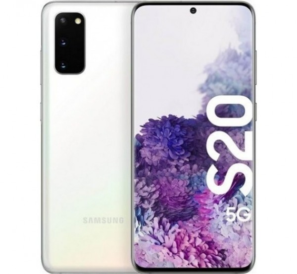 SMARTPHONE SAMSUNG GALAXY S20 5G SM G981B 128 GB DUAL SIM 6.2" 12 + 64 + 12 MP OCTA CORE CLOUD WHITE