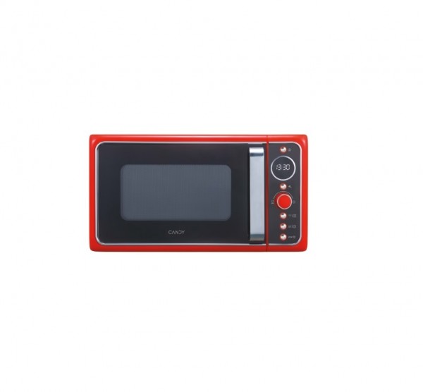 FORNO MICROONDE CANDY DIVO G20CR 20 L 700 W GRILL 6 LIVELLI DI POTENZA PROGRAMMI DI COTTURA AUTOMATICI LIBERA INSTALLAZIONE ROSSO