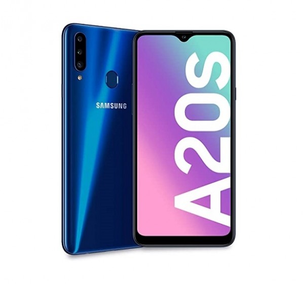 SMARTPHONE SAMSUNG GALAXY A20s SM A207F DUAL SIM 32 GB OCTA CORE 6.5" TRIPLA FOTOCAMERA 4G LTE WIFI BLUETOOTH BLUE