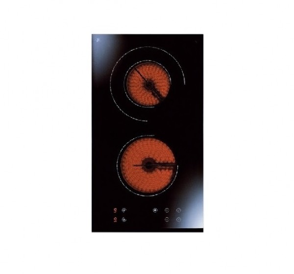 PIANO COTTURA HOOVER HVE 32 30 CM A INDUZIONE 2 FUOCHI VETROCERAMICA NERO