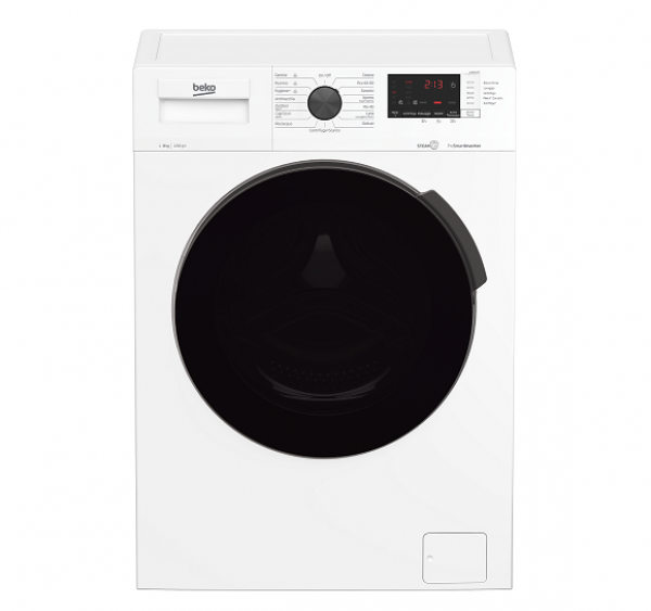 LAVATRICE BEKO UWR82A2I VAPORE 8 KG 1200 GIRI CARICO FRONTALE 15 PROGRAMMI PROSMART INVERTER LIBERA INSTALLAZIONE CLASSE A