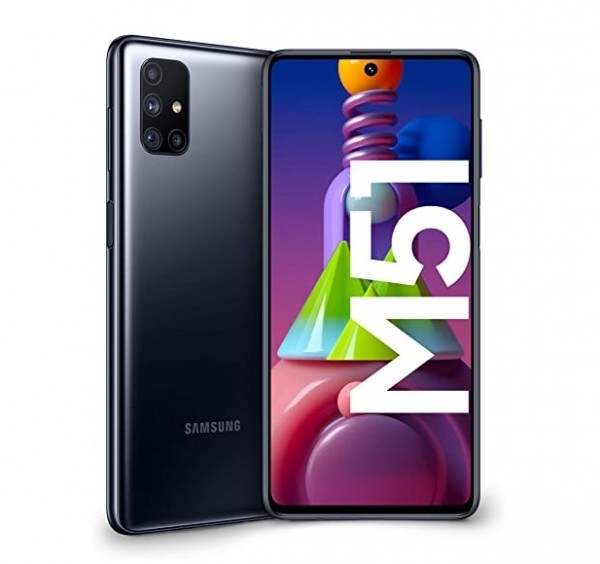 SMARTPHONE SAMSUNG GALAXY M51 SM M515F 128 GB DUAL SIM 6.7" 4G LTE WIFI QUATTRO FOTOCAMERE OCTA CORE NERO