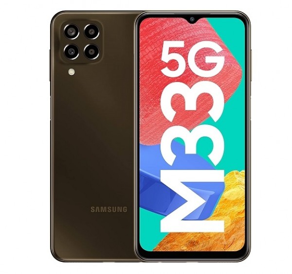 SMARTPHONE SAMSUNG GALAXY M33 5G SM M336B 128 GB DUAL SIM 6.6" QUATTRO FOTOCAMERE OCTA CORE BROWN / MARRONE