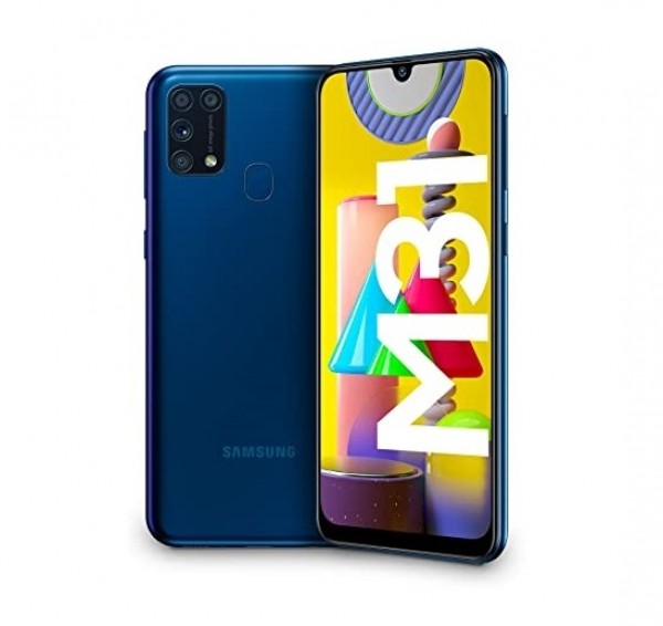 SMARTPHONE SAMSUNG GALAXY M31 SM M315F 64 GB DUAL SIM 6.4" 4G LTE WIFI QUATTRO FOTOCAMERE OCTA CORE BLU