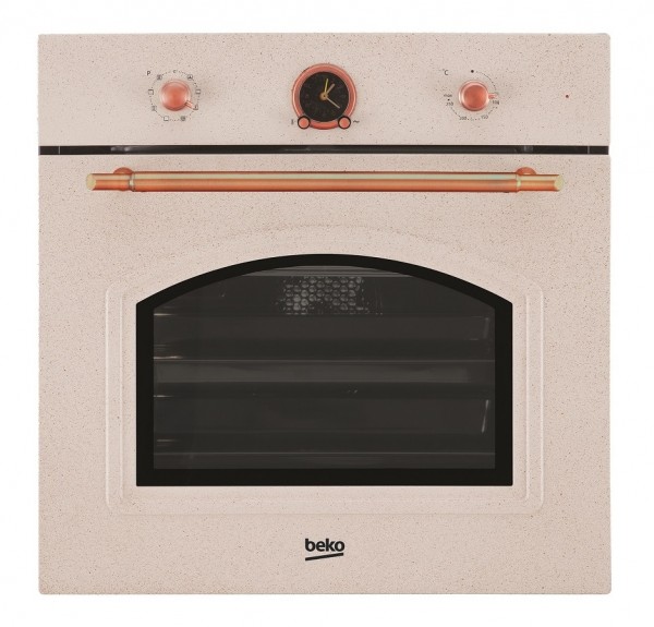 FORNO RUSTICO BEKO OIM 27200 AV MULTIFUNZIONE 60 CM 71 L AD INCASSO VENTILATO 8 FUNZIONI GRILL ELETTRICO AVENA CLASSE A