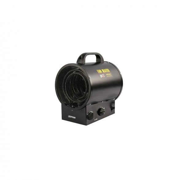 RISCALDATORE ELETTRICO INDUSTRIALE PORTATILE 6KW ZEPHIR CANNOT50 3 LIVELLI DI POTENZA NERO