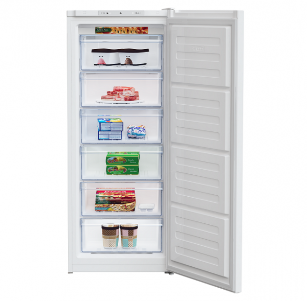 CONGELATORE VERTICALE A CASSETTI BEKO RFSA210K40WN MONOPORTA STATICO 54 CM 168 L LIBERA INSTALLAZIONE BIANCO CLASSE E
