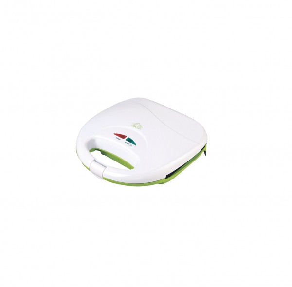 MINI BISTECCHIERA DCG ST2550 PIASTRE ANTIADERENTI SPIA DI CONTROLLO 750 W VERDE