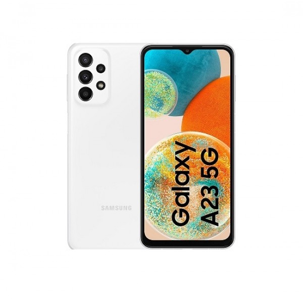 SMARTPHONE SAMSUNG GALAXY A23 5G SM A236B DUAL SIM 128 GB OCTA CORE 6.6" QUATTRO FOTOCAMERE BIANCO