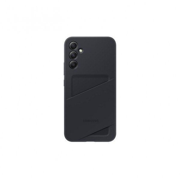 SAMSUNG GALAXY A34 5G COVER / CUSTODIA POLIURETANO CARD SLOT CASE PER CELLULARE EF-OA346TBEGWW BLACK / NERO