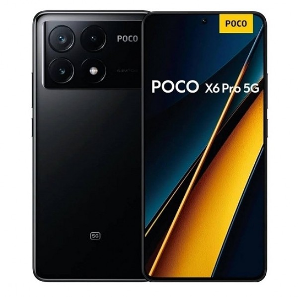 SMARTPHONE XIAOMI POCO X6 PRO 5G 2311DRK48G 12 GB + 512 GB DUAL SIM 6.67" TRIPLA FOTOCAMERA 64 MP BLACK / NERO