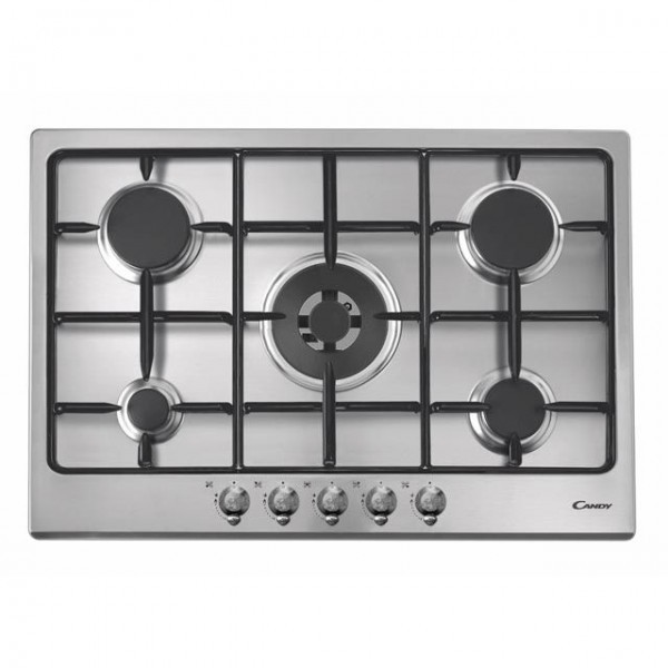 PIANO COTTURA CANDY PGC750SWX 75 CM 5 FUOCHI A GAS INOX