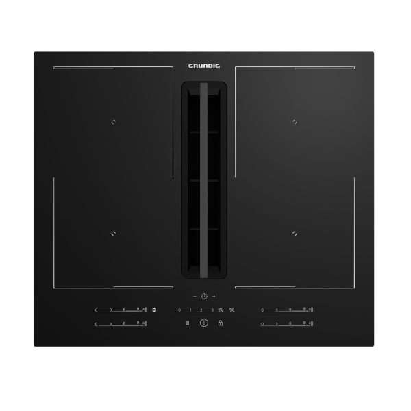 PIANO COTTURA GRUNDIG GIEH 634480 P 60 CM INDUZIONE 4 FUOCHI INDYFLEX 9 LIVELLI DI COTTURA VETRO NERO