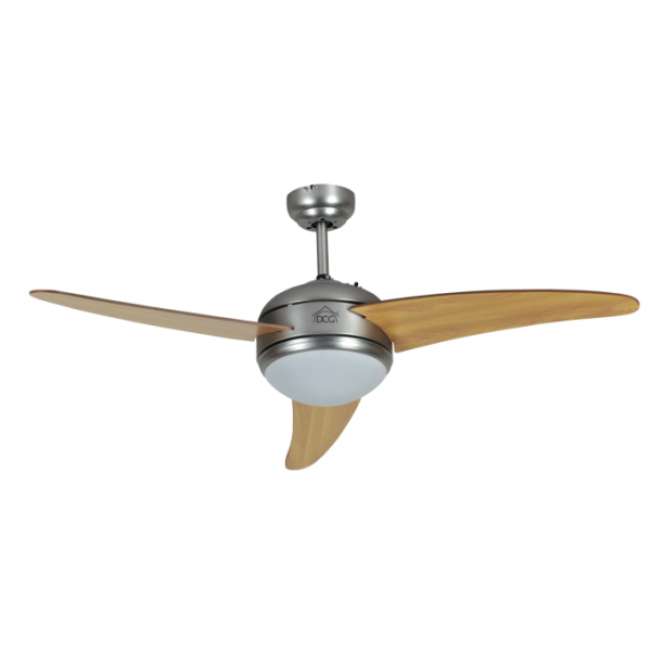 VENTILATORE DA SOFFITTO DCG VECRD60TL 3 PALE IN LEGNO 3 VELOCITA' CON LUCE E TELECOMANDO