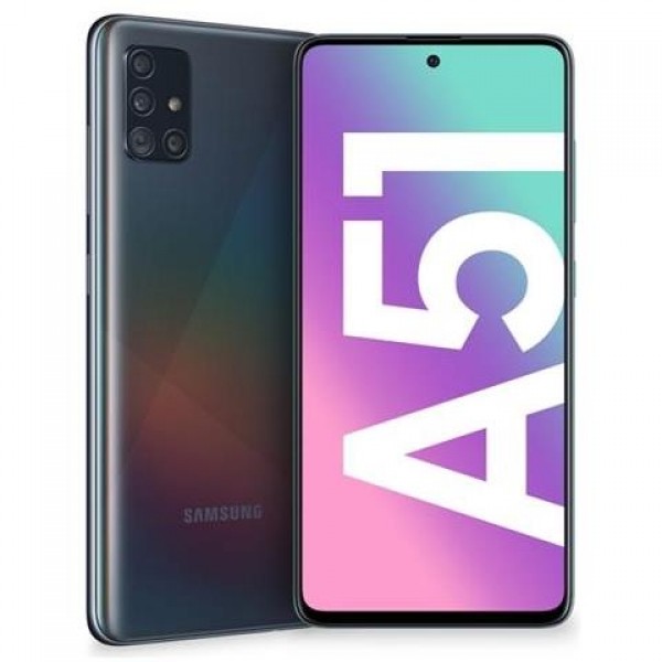 SMARTPHONE SAMSUNG GALAXY A51 SM A515F 128 GB DUAL SIM OCTA CORE 6.5" SUPER AMOLED 4G LTE WIFI BLUETOOTH 4 FOTOCAMERE PRISM CRUSH BLACK