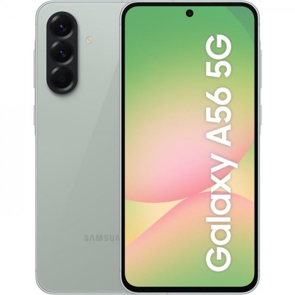 SMARTPHONE SAMSUNG GALAXY A56 5G SM A566B 256 GB DUAL SIM OCTA CORE 6.7" SUPER AMOLED TRIPLA FOTOCAMERA 50 MP AWESOME OLIVE / VERDE