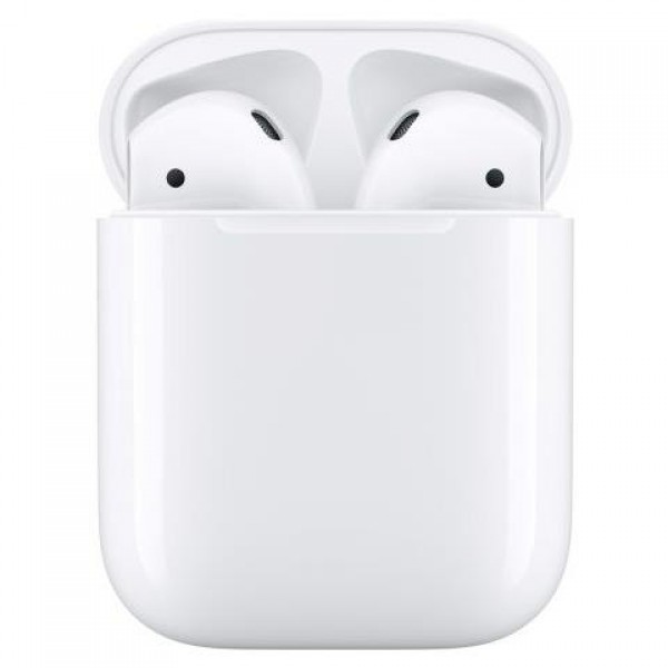 CUFFIE / AURICOLARI AIRPODS 2 APPLE CUSTODIA DI RICARICA VIA CAVO BLUETOOTH BIANCO