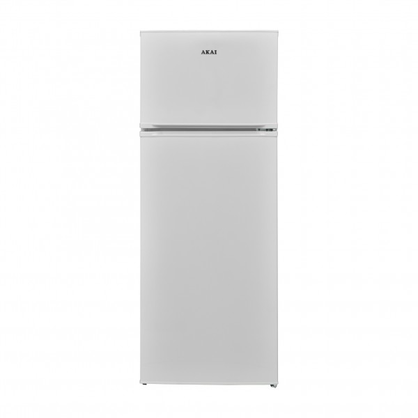 FRIGORIFERO AKAI AKFR253NV DOPPIA PORTA 213 L 55 CM LESS FROST LIBERA INSTALLAZIONE BIANCO CLASSE E