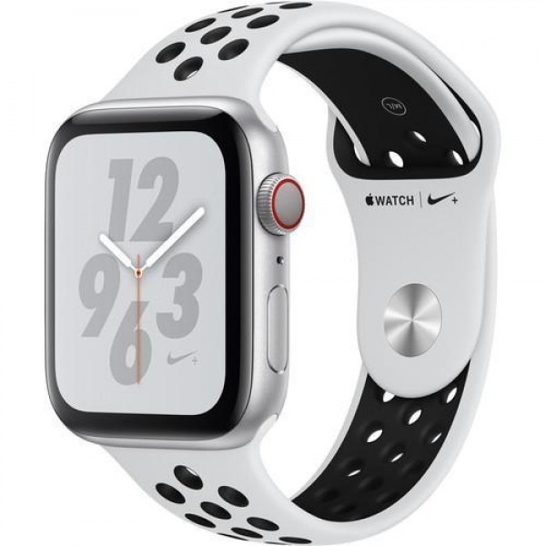 SMARTWATCH APPLE WATCH 4 NIKE+ 44 MM GPS 16 GB CASSA IN ALLUMINIO ARGENTO CINTURINO SPORT PLATINO / NERO