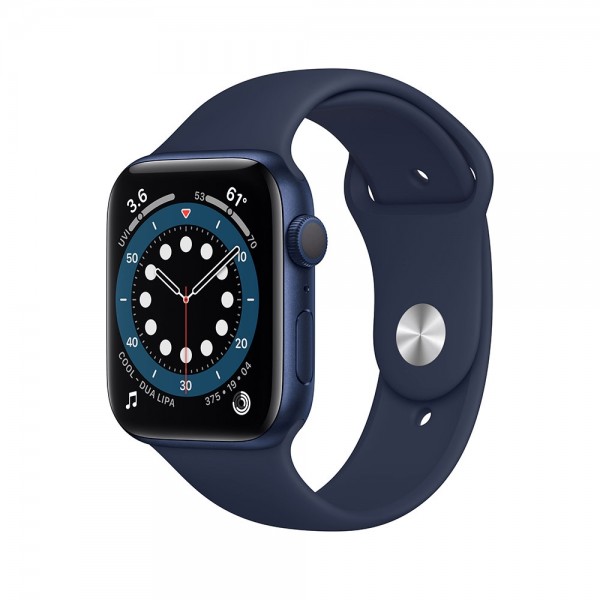 SMARTWATCH APPLE WATCH 6 44 MM GPS 32 GB CASSA IN ALLUMINIO AZZURRO CINTURINO SPORT