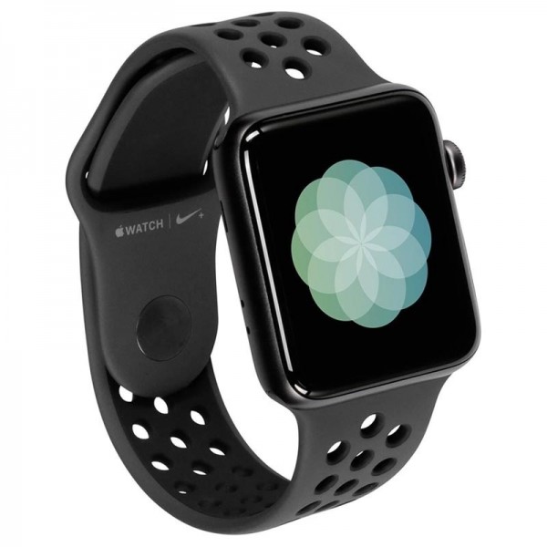 SMARTWATCH APPLE WATCH 3 NIKE PLUS 42 MM GPS CASSA IN ALLUMINIO GRIGIO SIDERALE CINTURINO SPORT NERO