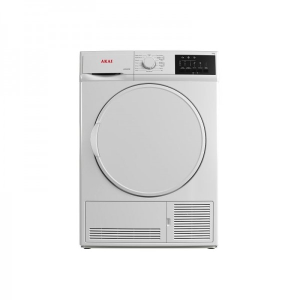 ASCIUGATRICE AKAI ASC8033V 8 KG CARICO FRONTALE 15 PROGRAMMI PARTENZA RITARDATA LIBERA INSTALLAZIONE CLASSE B