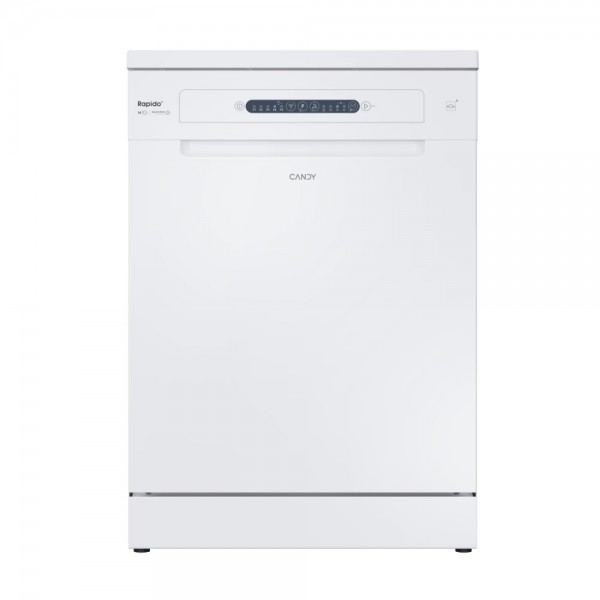 LAVASTOVIGLIE RAPIDO' CANDY CF 4E7L0W LIBERA INSTALLAZIONE 60 CM 14 COPERTI 5 PROGRAMMI INVERTER PARTENZA RITARDATA WIFI + BLE BIANCO CLASSE E