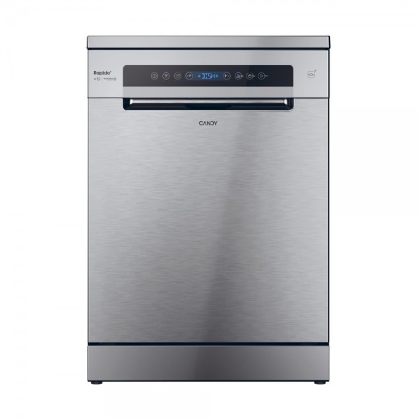 LAVASTOVIGLIE RAPIDO' CANDY CF 6C4F0X LIBERA INSTALLAZIONE 60 CM 16 COPERTI 8 PROGRAMMI INVERTER WIFI + BLE INOX CLASSE C