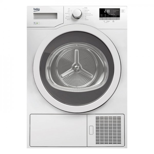 ASCIUGATRICE BEKO DS7333GX0W 7 KG CARICO FRONTALE POMPA DI CALORE PARTENZA RITARDATA LIBERA INSTALLAZIONE CLASSE A+