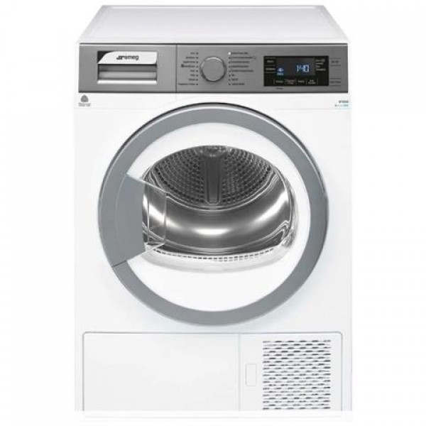 ASCIUGATRICE SMEG DTR38ID 8 KG CARICO FRONTALE POMPA DI CALORE PARTENZA RITARDATA LIBERA INSTALLAZIONE CLASSE A+++