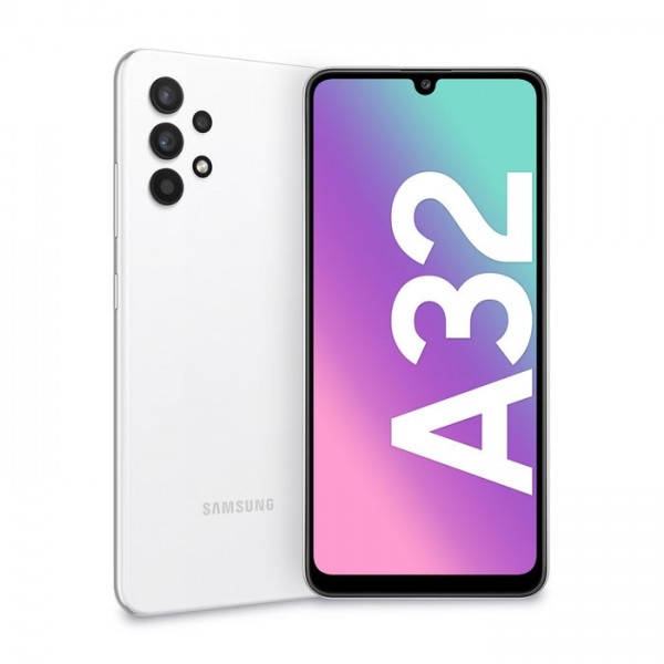 SMARTPHONE SAMSUNG GALAXY A32 4G LTE SM A325F DUAL SIM 128 GB OCTA CORE 6.4" SUPER AMOLED QUATTRO FOTOCAMERE AWESOME WHITE / BIANCO