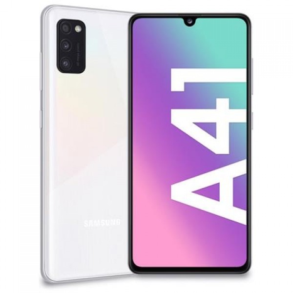 SMARTPHONE SAMSUNG GALAXY A41 SM A415F DUAL SIM 64 GB OCTA CORE 6.1" SUPER AMOLED 48 + 8 + 5 MP 4G LTE WIFI BLUETOOTH PRISM CRUSH WHITE