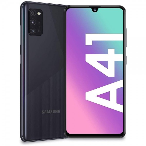 SMARTPHONE SAMSUNG GALAXY A41 SM A415F DUAL SIM 64 GB OCTA CORE 6.1" SUPER AMOLED 48 + 8 + 5 MP 4G LTE WIFI BLUETOOTH PRISM CRUSH BLACK