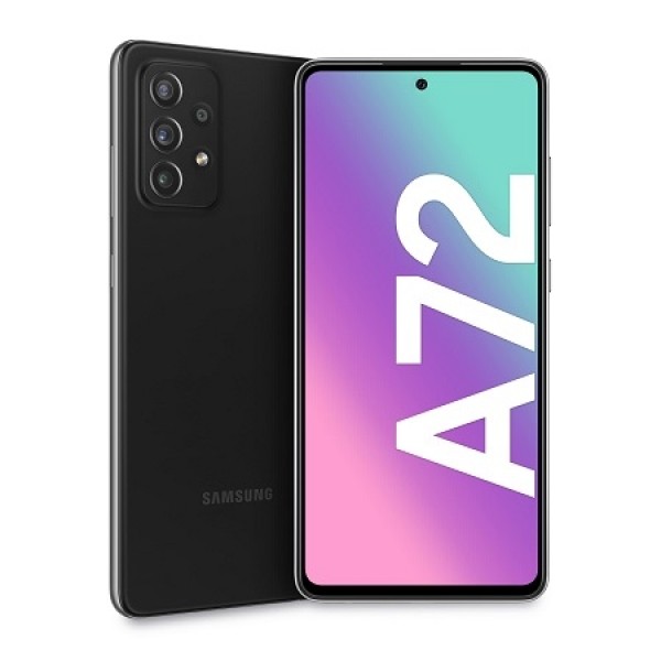 SMARTPHONE SAMSUNG GALAXY A72 SM A725F 256 GB DUAL SIM OCTA CORE 6.7" SUPER AMOLED 4G LTE WIFI BLUETOOTH 4 FOTOCAMERE AWESOME BLACK / NERO