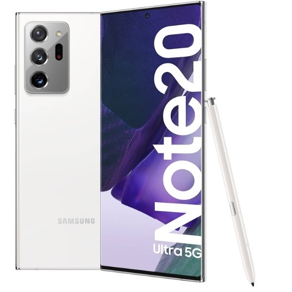 SMARTPHONE SAMSUNG GALAXY NOTE 20 ULTRA 5G SM N986B DUAL SIM 6.9" 512 GB OCTA CORE 108 MP + 12 MP + 12 MP ANDROID MYSTIC WHITE / BIANCO