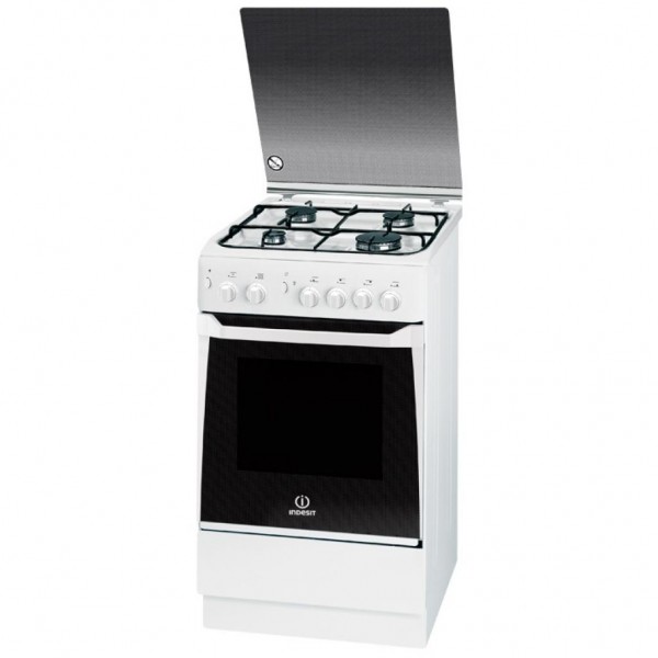 CUCINA INDESIT KN1G21SWUA / KN1G20S(W)/I 50 CM 4 FUOCHI FORNO A GAS 50 L GRILL LIBERA INSTALLAZIONE BIANCO CLASSE A 24 MESI GARANZIA UFFICIALE