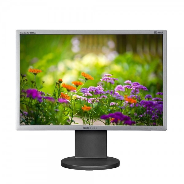 MONITOR LCD 22" SAMSUNG SYNCMASTER LS22MYKESQ / 2243BW 1680 x 1050 VGA NERO / SILVER